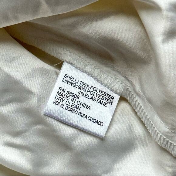 Alex Marie White Yellow Floral Shirt Sleeves Midi Dress Women’s Size 2 - Picture 9 of 9